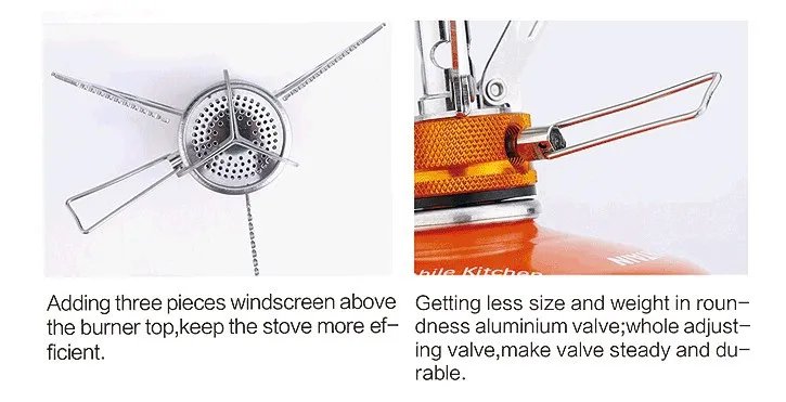 Горячая Распродажа, газовая плита из огненного клена, FMS-103 из алюминия и нержавеющей стали, сверхлегкая, 100 г, портативная плита для кемпинга на открытом воздухе
