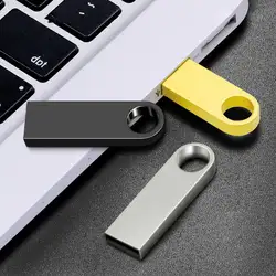 Новый USB флеш-накопитель 2,0 128 Гб металлический флеш-диск Серебряный Флешка 32 Гб 64 Гб 16 Гб U дисковая карта памяти 8 Гб флеш-накопитель