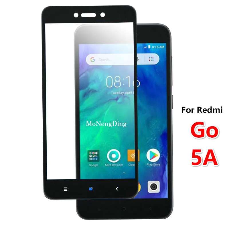 Full Cover Protective Tempered Glass For Xiaomi Redmi Go Screen Protector Film Xiomi 5A 5.0 inch 3D 9H Safety | Мобильные телефоны
