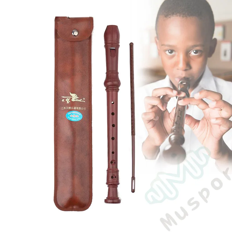

Germany-Type 8 Holes Soprano Recorder Flute Woodwind Instruments Reed pipe C Tune Wood-like Plastic Flute
