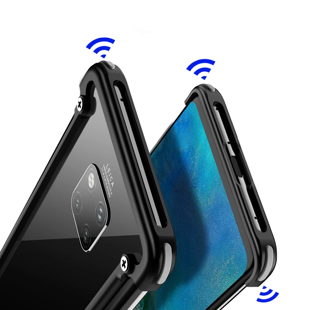 OATSBASF с подушкой безопасности металлический корпус для телефона Huawei Mate 20 Pro RS 20X