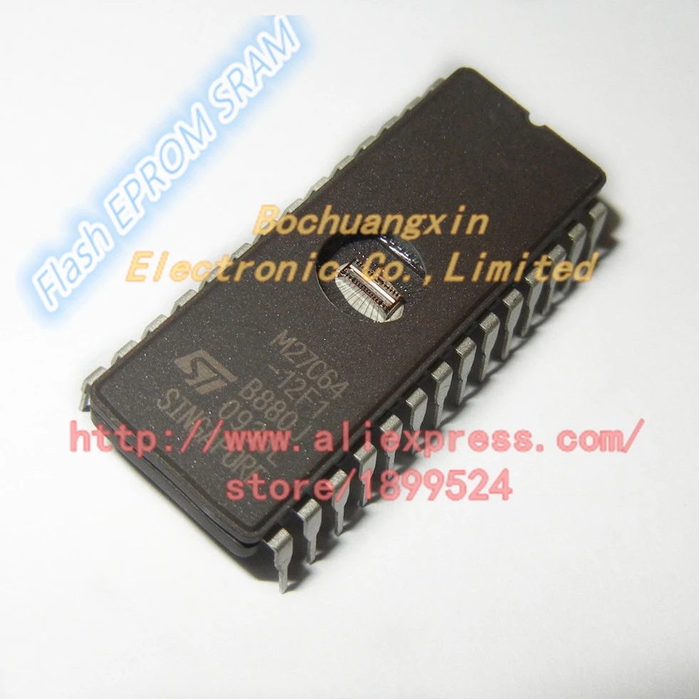 Бесплатная доставка M27C64-12F1 M27C64 64 Kilobit (8 K x 8-Bit) CMOS EPROM в наличии 5 шт/1 партия |