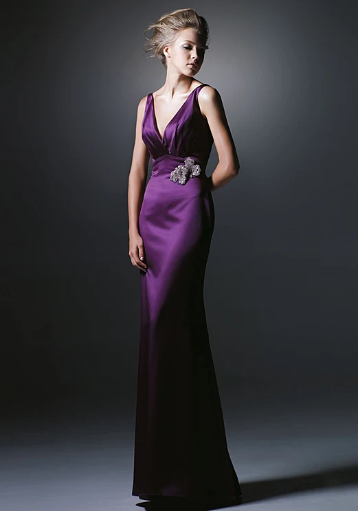 

vestido de festa curto free shipping robe de soiree 2014 new sexy belt purple long dress party evening elegant formal dresses