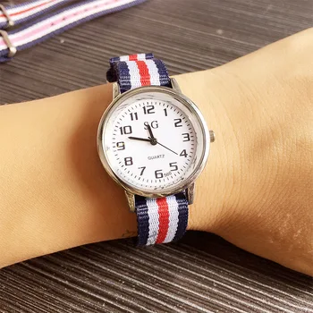 

2019 Men Nylon Strap Military watch kids Army watches High Quality Children Quartz Movement boys sports clock Casual wristwatch