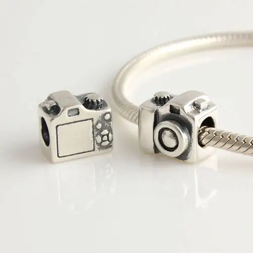 Aliexpress Authentic 925 Silver Beads Fits Pandora Charm Authentic 925 Silver Beads Fits Pandora Charm Bracelet Camera Slide Er European Women Jewelry
