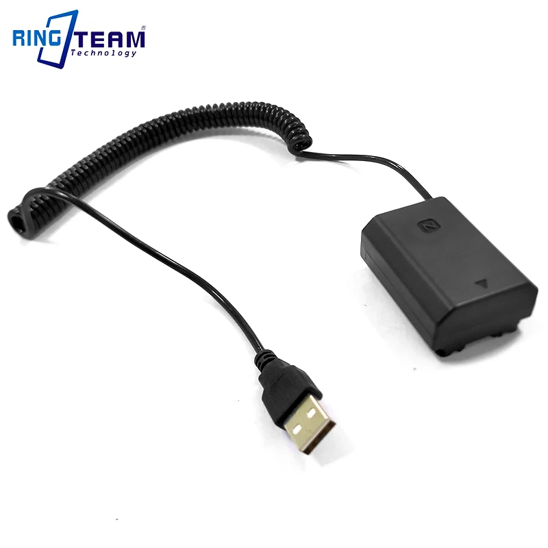 NPFZ100 ILED USB Спиральный кабель адаптер DC муфта для камеры sony ilce-9/ILCE9/a9/ILCE-7RM3/ILCE7RM3/a7RM3 BC-QZ1