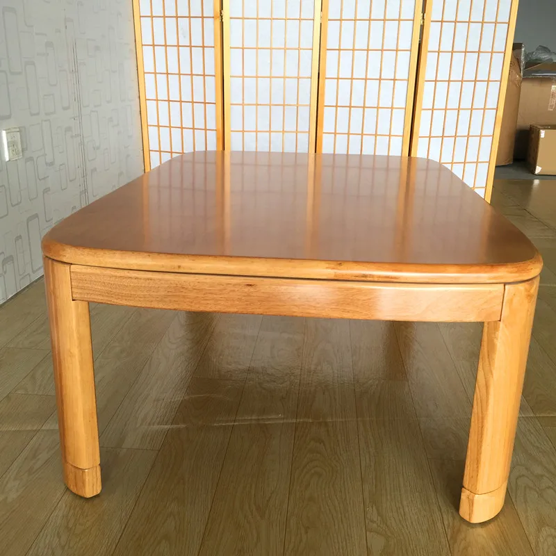 Japanese Kotatsu Coffee Table Rectangle 120cm Natural Finish Living Room Furniture Foot Warmer Heated Low Floor Table Wooden Japanese Kotatsu Coffee Table Rectangle 120cm Natural Finish Living Room Furniture Foot Warmer Heated Low Floor Table Wooden