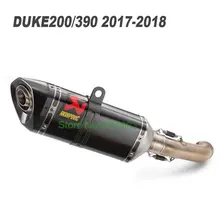 Мотоцикл Akrapovic углеродного волокна выхлопной глушитель выхлопной трубы, пригодный для KTM DUKE 390 200 250 DUKE RC390 DUKE 125- год