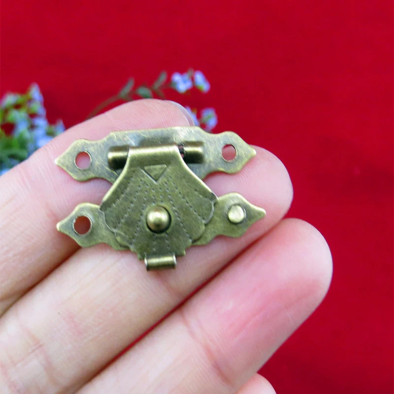 Brass Finish Latch Hasps Clasp Buckle Hook Small Hardware Lock Latch