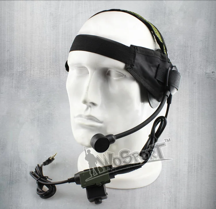 HDST02 Tactical unilateral Headset with PTT for walkie talkie Kenwood