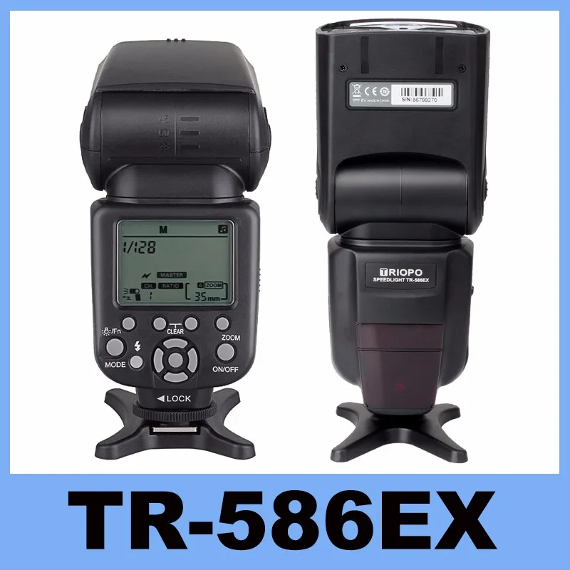 Triopo TR-586EX Flash inalámbrico Flash TTL Flash Speedlite para Nikon Canon EOS 550D 60D 6D 5D Mark II como YONGNUO YN-568EX II - 1
