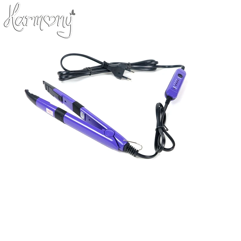 Free shipping! 1 Salome Red Color Tem Control Iron Heat Keratin Pre Bonded Hair Extensions Tools Mini Iron Fusion Connector