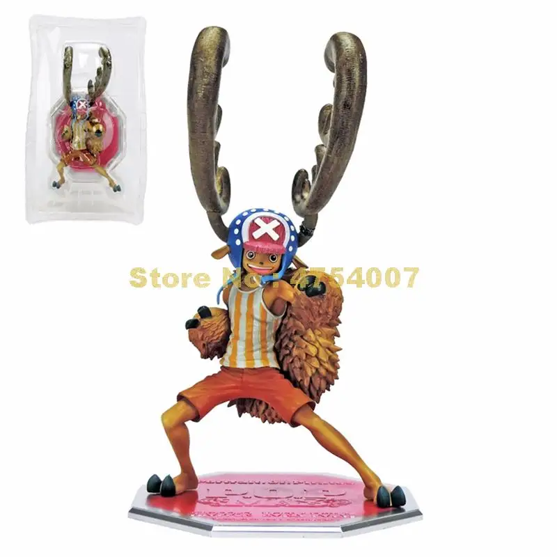 Аниме one piece Тони Чоппер укрепление рога Рождество ПВХ фигурка 23 см игрушка