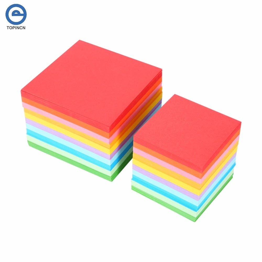 

Hot 520 pcs/Pack Square Folding Paper Colorful Double Sided Origami Crane Craft Sheets 7x7 cm
