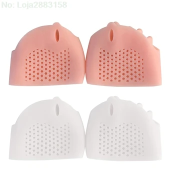 

2pcs/Pair Silicone Comfortable Toe Braces 5-holes Hallux Valgus Straightener Orthodontic Foot Toe Braces for Foot Care