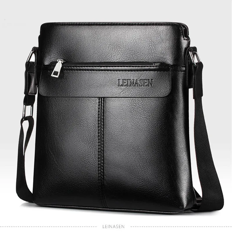 Кожаный портфель maleta sacoche homme коричневый bolso hombre maletin cuero bolsa masculina для ноутбука, Офисные Сумки для мужчин - Цвет: BLACK