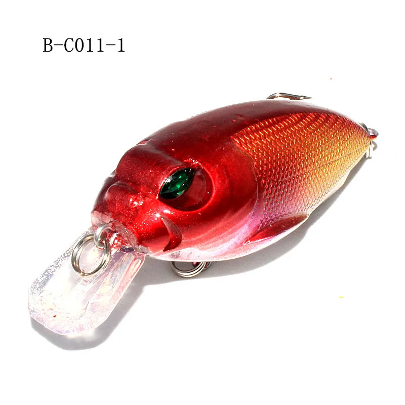 KKWEZVA 1 шт. 7 см 10 г кривошипная приманка жесткая приманка для рыбалки воблеры кренкбейт плавающая приманка 0,6-1,5 м искусственная приманка с крючком - Цвет: 1pc