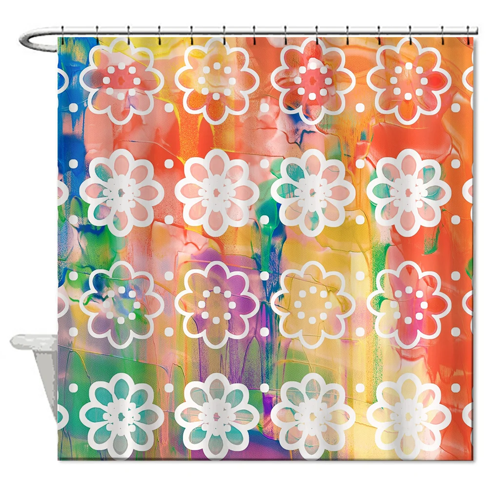 72" by 72"Customized Washable Machine Shower Curtains Durable Bathroom
