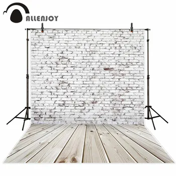 

Allenjoy vinyl photo backdrops White classic vintage brick wall model photo backdrop photocall photo printed excluding stand