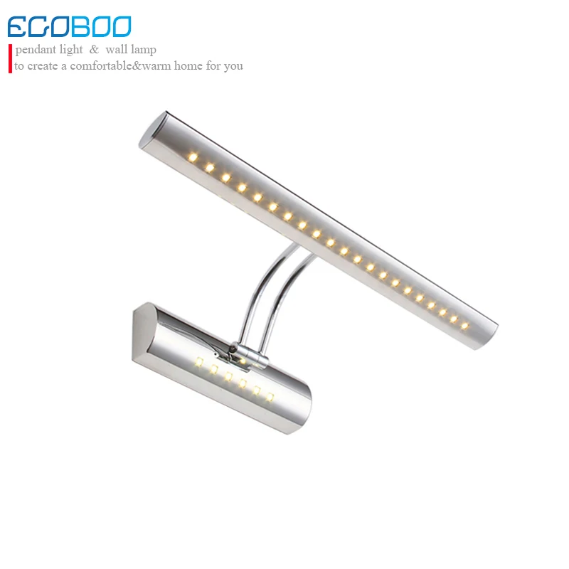 Real New Arandela Stainless Steel 5w Waterproof Wall led Light Indoor Lighting Luminaire Led Mirror Sconce 40cm Adjustable