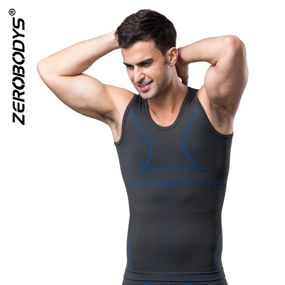 

new bamboo carbon men's vest comfortable sweat-absorbent breathable six-color corset abdomen