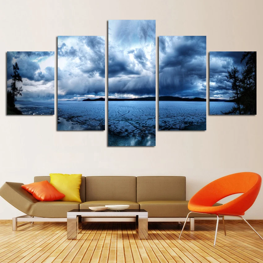 5-Panel-Modern-Printed-Space-Universe-Landscape-Paintings-Canvas-Picture-Cuadros-Earth-Painting-For-Living-Room (3)