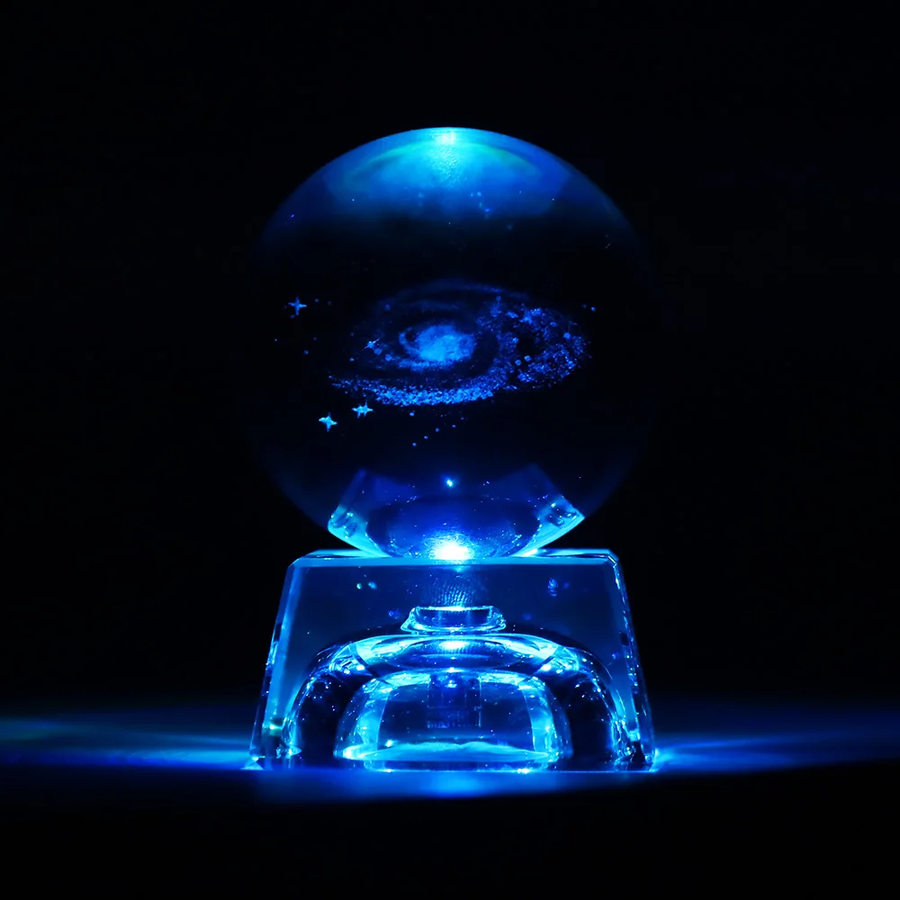 3D солнечная система хрустальный шар планеты стеклянный шар лазерная гравировка Глобус миниатюрный модель домашний декор Астрономия подарок орнамент 60 мм