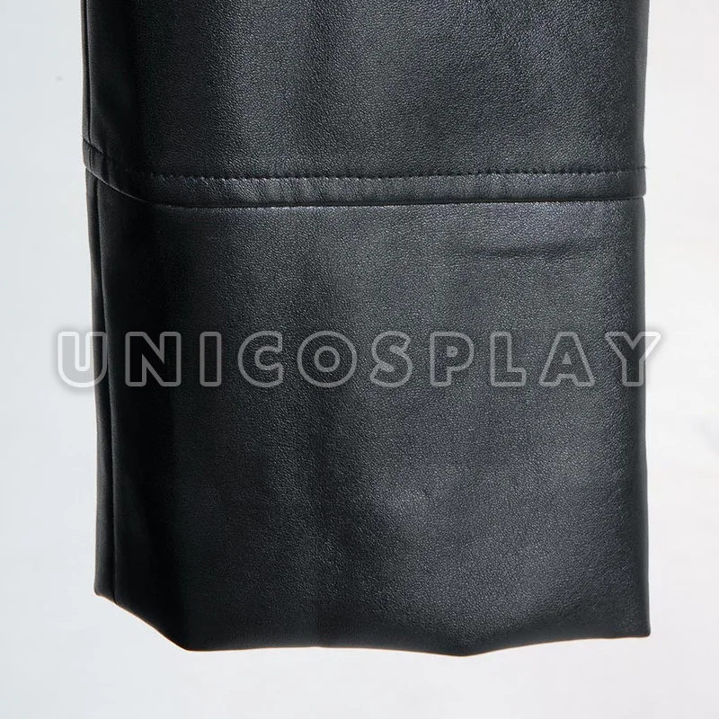 Matrix Neo Cosplay Coat Long Black Leather Trench Costume image 5