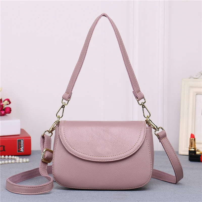 vintage leather handbags hot sale women clutches ladies shoulder messenger bags Genuine Leather ...