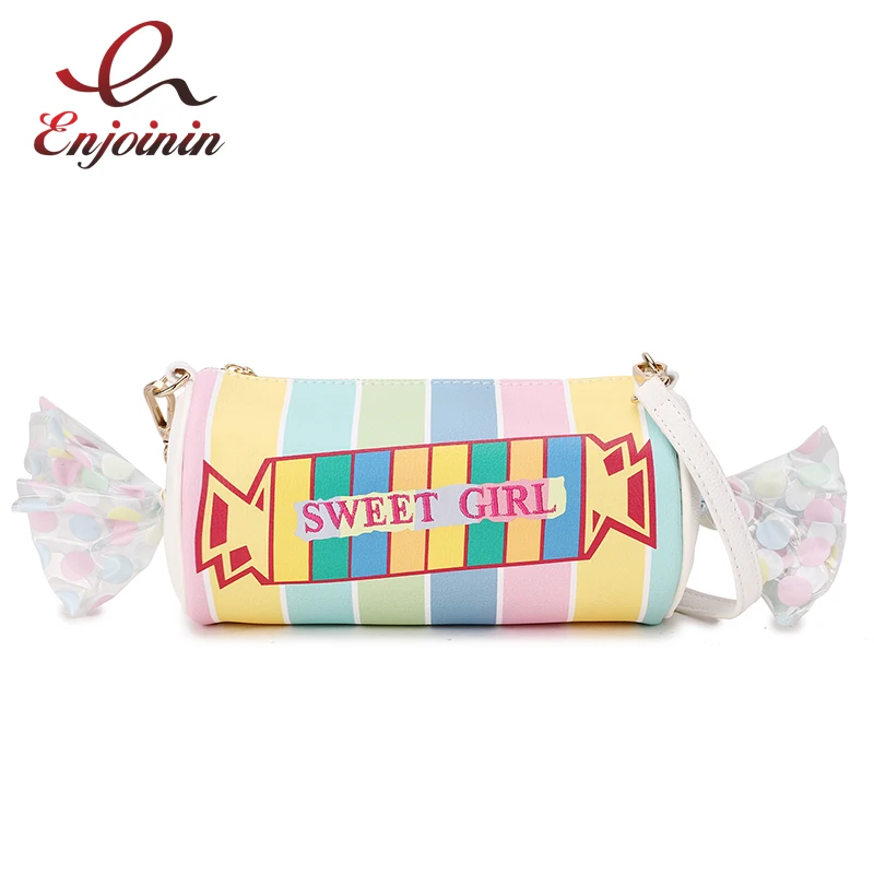 الحلو الحلوى تصميم المطرزة خطابات اللون شريط بو السيدات حقيبة صغيرة حقيبة كتف عارضة اليد Crossbody البسيطة حقيبة ساعي