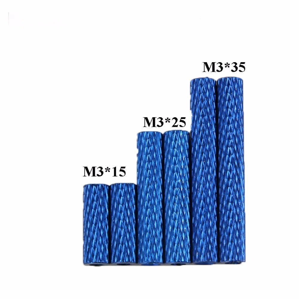 

24 шт. Алюминий стоек M3x35/m3 * 25/m3*15 противостояние металлические круглые рифленые полюс для QAV-R QAV210 250 DIY FPV Quad Drone