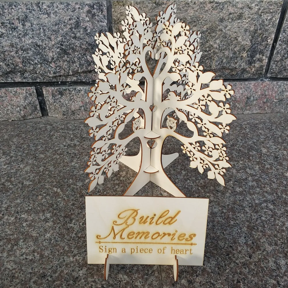 Mdf árbol de Navidad estrellas de diseño en blanco Decoración De Madera Artesanal Decoupage Familia