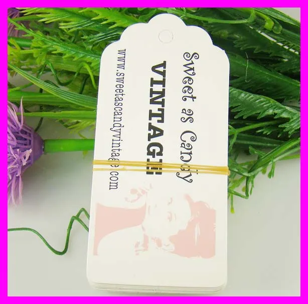 

wholesale custom logo jewelry display tag card necklace earring hanging display name tag card white paper cardboard tag cards