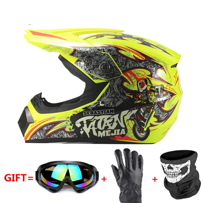 Мотоциклетный шлем Casco Moto для мужчин Capacete Da Motocicleta полный шлем для мотокросса мотоциклетный шлем для мотогонок - Цвет: 225-yellow