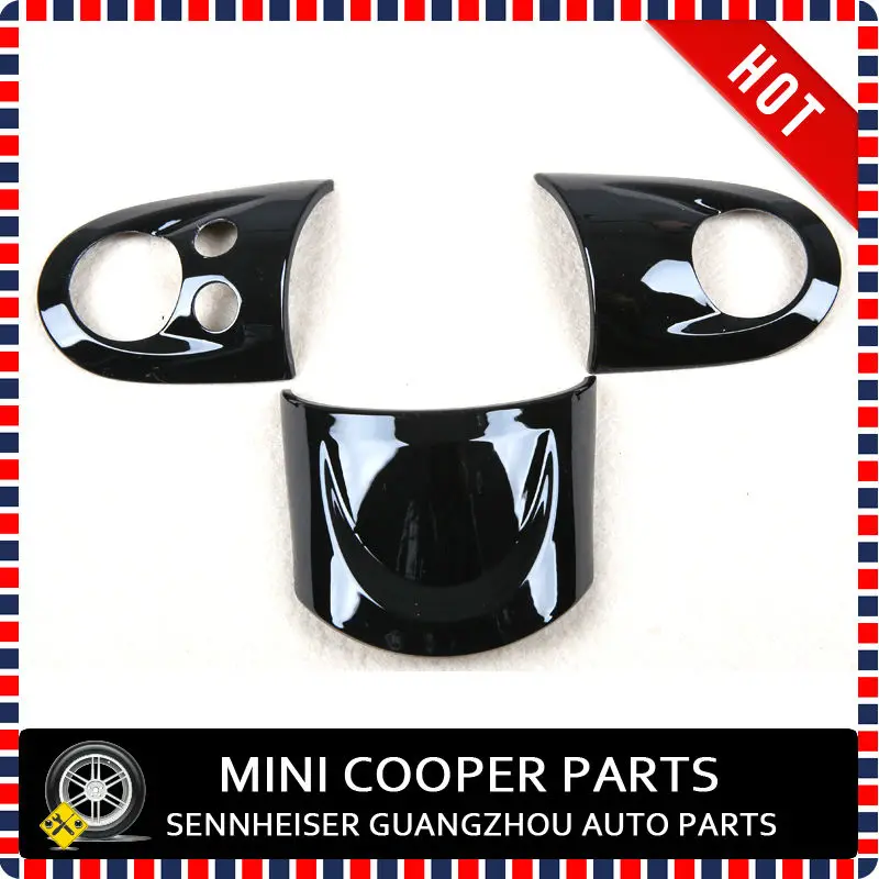 

Brand New ABS Material UV Protected Mini Ray Style Black Multifunctional Steering Wheel Cover For mini cooper R55-R61(3 Pcs/Set)