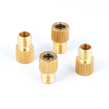 

4PCS/LOT Brass Copper Schrader Presta Convertor Bicyle F/V A/V valve Converter Bike Pump Nozzle Cycling Pumping Inflator Parts