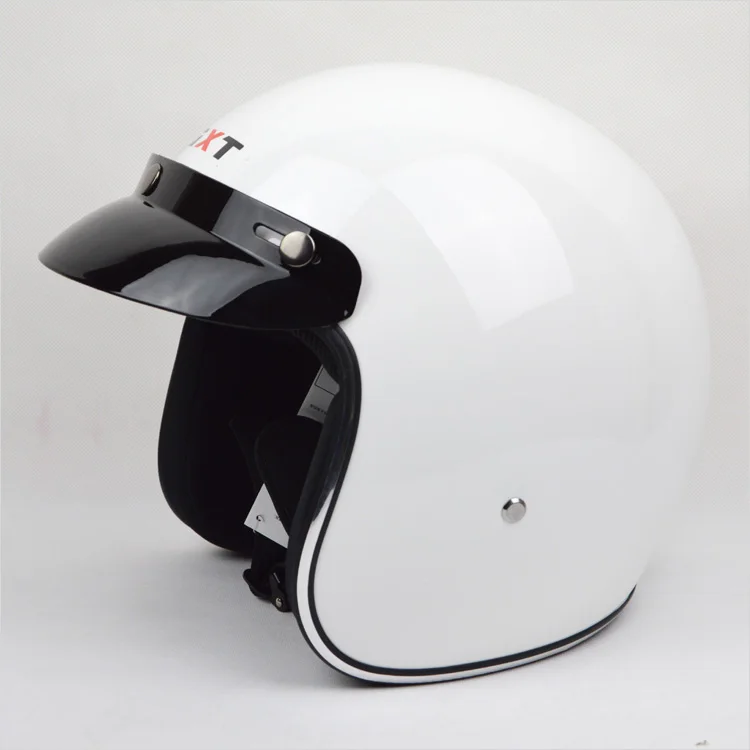 Мотоциклетный шлем/Стеклопластик Материал ретро шлем/белый уровень открытый шлем D-972