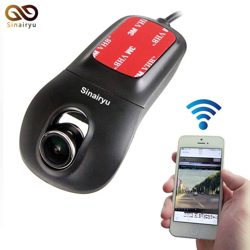 Автомобильный видеорегистратор с WiFi незаметный дизайн приборной камеры для