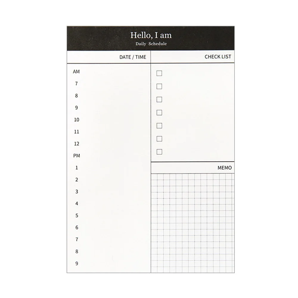 Бумажный блокнот для заметок ежедневный планировщик офисный стол проверяемый список блокнот для записи школьных канцелярских принадлежностей