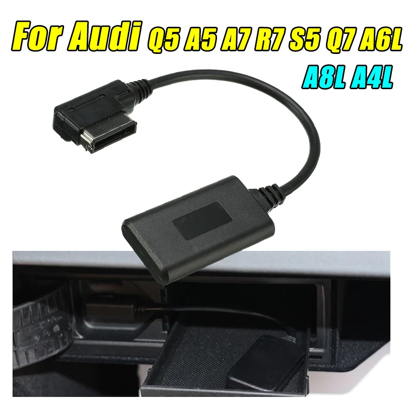  AMI MMI Bluetooth AUX Receiver Cable Adapter Wireless Audio Media Input Radio For Audi Q5 A5 A7 S5 