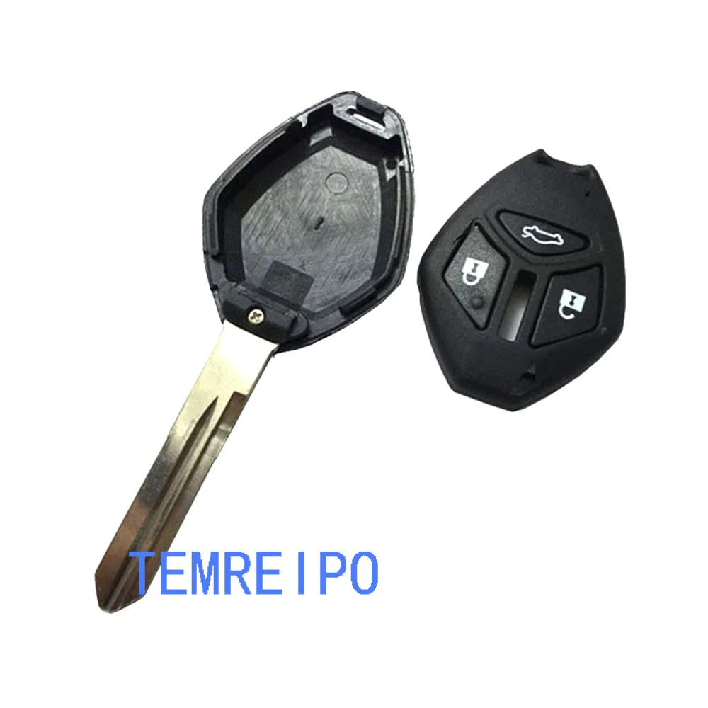 10pcs/lot Replacement keys for Mitsubishi car 3 button remote key shell