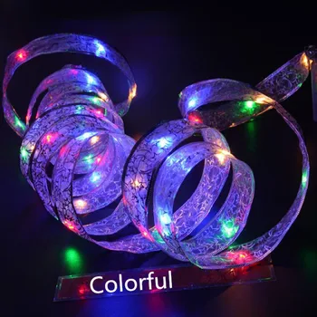 

4m holiday light String Strip Fairy Christmas Garland Tree Wedding Party Home Decorations Packaging ribbon Powered by Battery