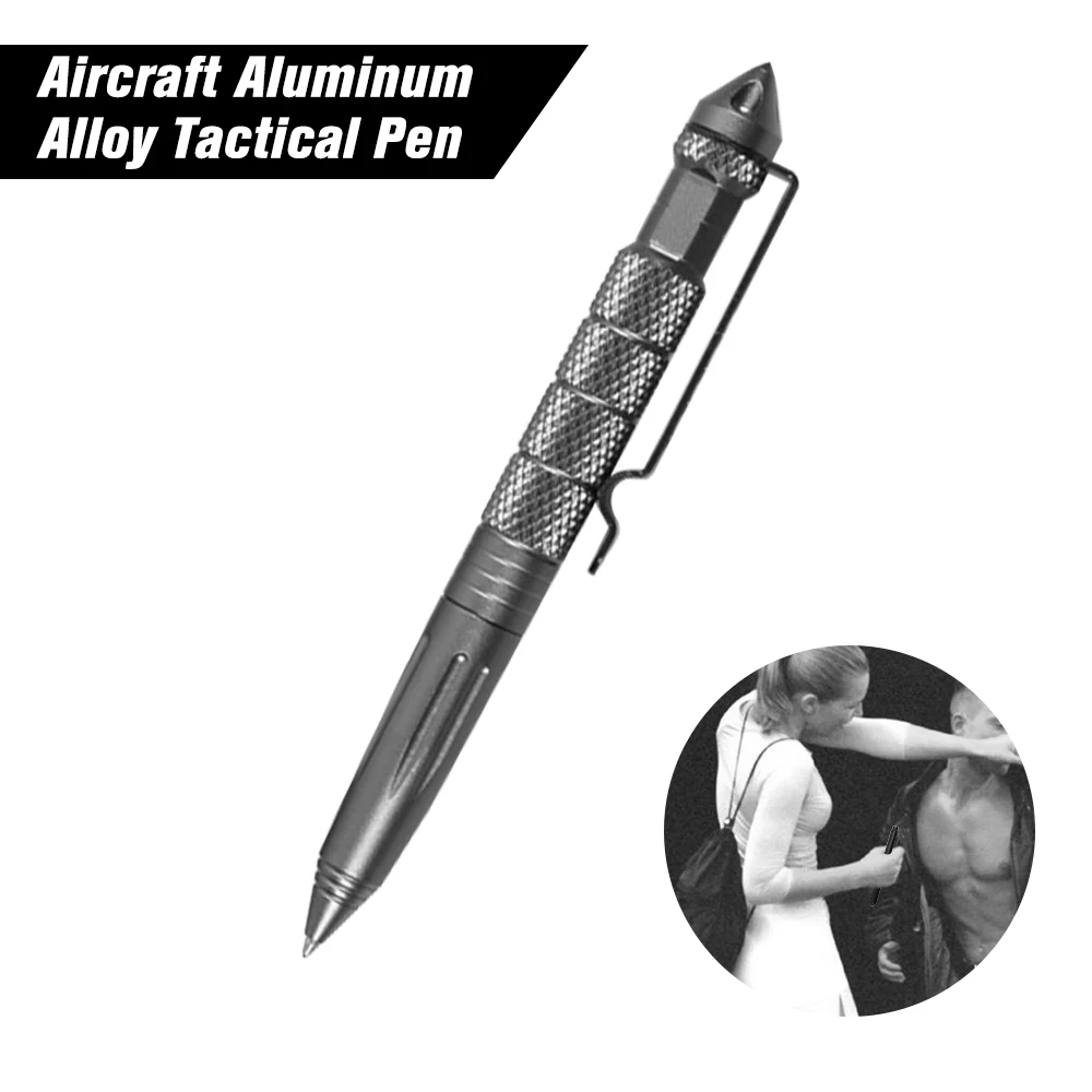 

High Quality defence personal Tactical Pen Self Defense Pen Tool Multipurpose Aviation Aluminum Anti-skid Portable