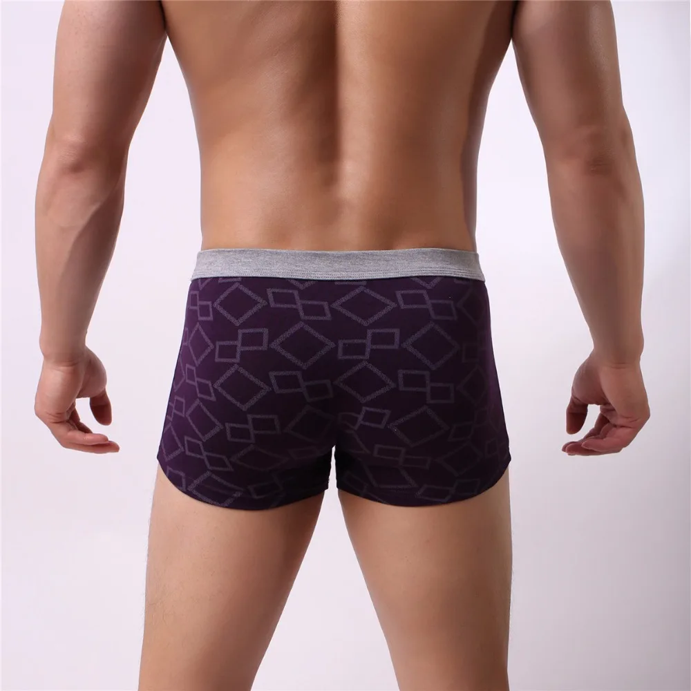 Men's Terrific Breathable Cotton Boxer Underpant-Model Back