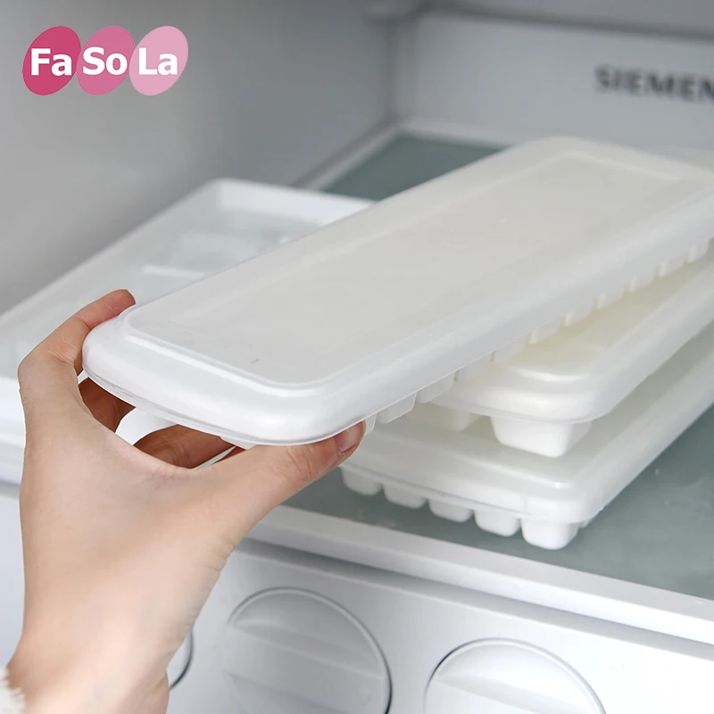 

healthy ice maker DIY Ice Cube Freeze Mold with cover ice making tray with 12/48/65 Ice cubes