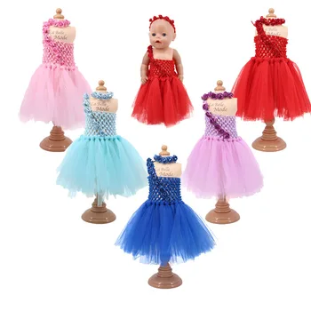 

2019 New Arrivals Doll Clothes 5 Pcs Doll Skirts 1 Pcs Skirt=1 Pcs Skirt+Free Head Accessories Best Surprise For Your Baby