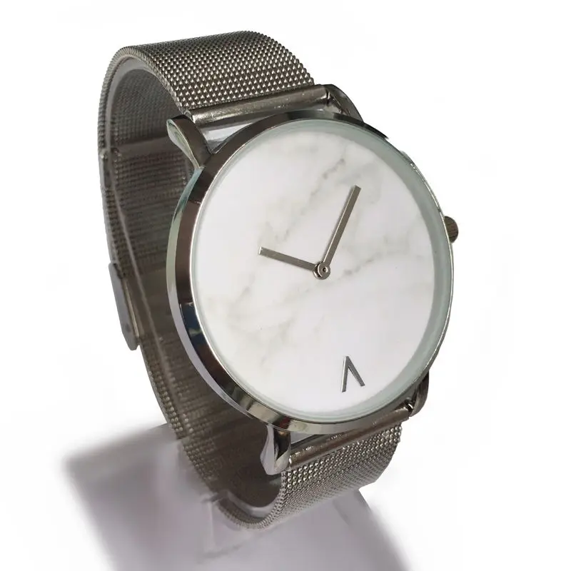 Топ бренд креативный сетчатый ремешок мраморные кварцевые часы повседневные женские наручные часы из нержавеющей стали Relogio Feminino reloj mujer