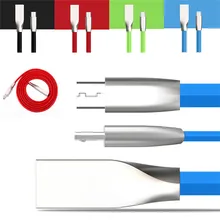 Стильный сплав дизайн и яркий цвет, более прочный и красивый 2 м Micro USB зарядное устройство кабель синхронизации данных Шнур для сотового телефона