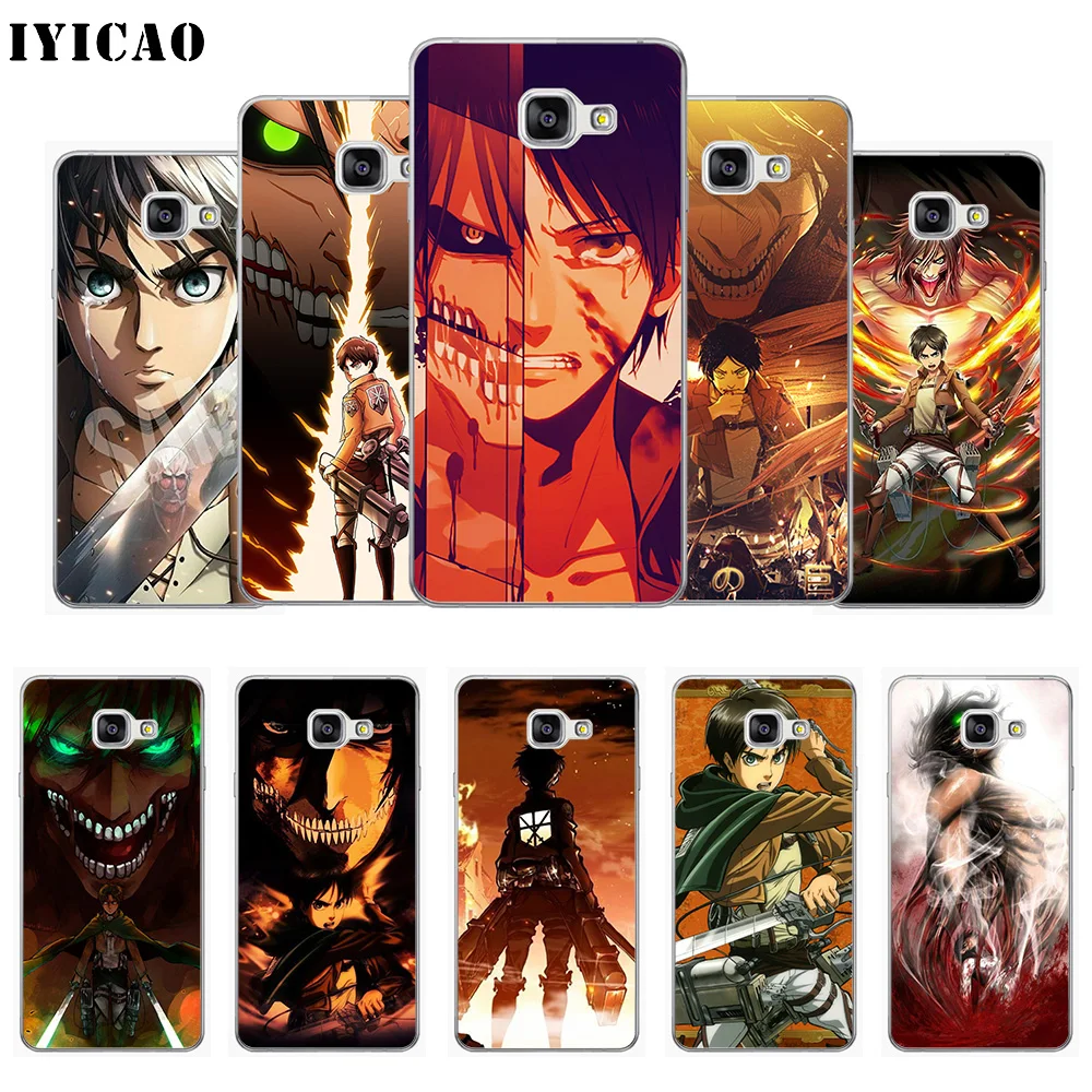 Мягкий силиконовый чехол IYICAO Eren Jaeger для Samsung A10 A30 A40 A50 A70 M10 M20 M30 из ТПУ | Мобильные