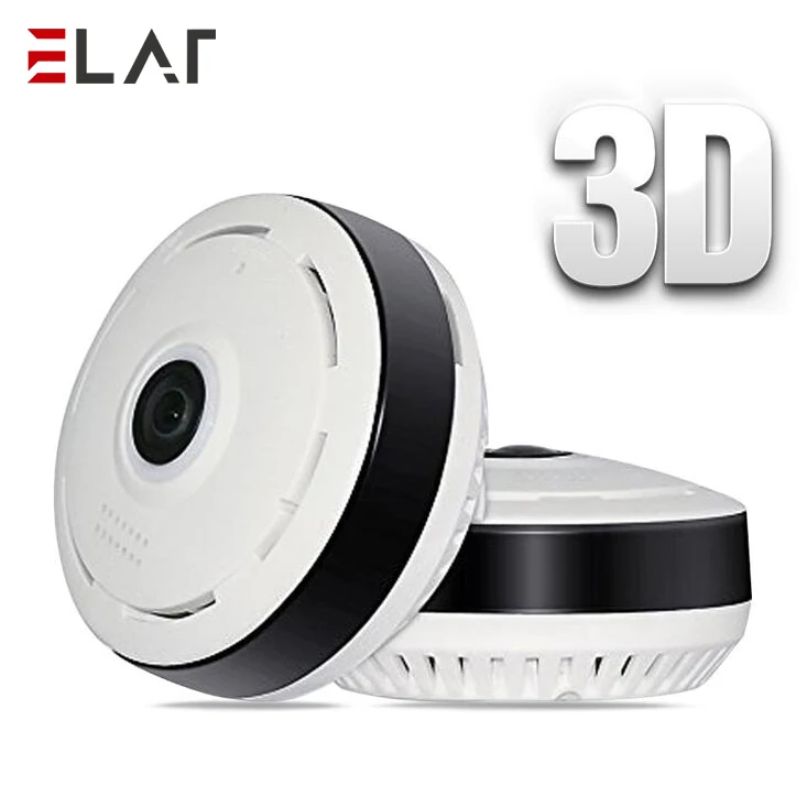 

ELAF Camera Wifi 360 Degree Home Security Wireless Panoramic Fisheye CCTV Camera 1.3MP HD 960P Mini Video Security IP Camera